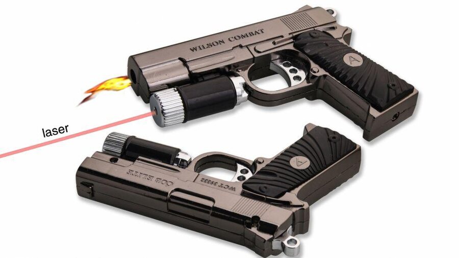 Зажигалка пистолет Wilson Combat (лазер)