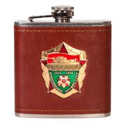 Сувенирная фляжка в чехле с символикой Бронетанкового оружия СССР