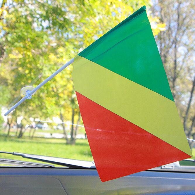 Флажок в машину с присоской Конго