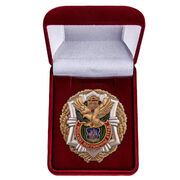 Знак в бархатистом футляре Полоцкий пограничный отряд Беларусь