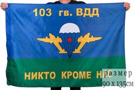 Флаг ВДВ 103 гв. ВДД 90x135 большой