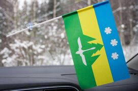 Флажок в машину с присоской Ханты-Мансийска