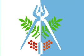 Флаг Ижевска Удмуртской Республики