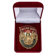 Знак ВПБС-ММГ-ДШМГ в бархатистом футляре