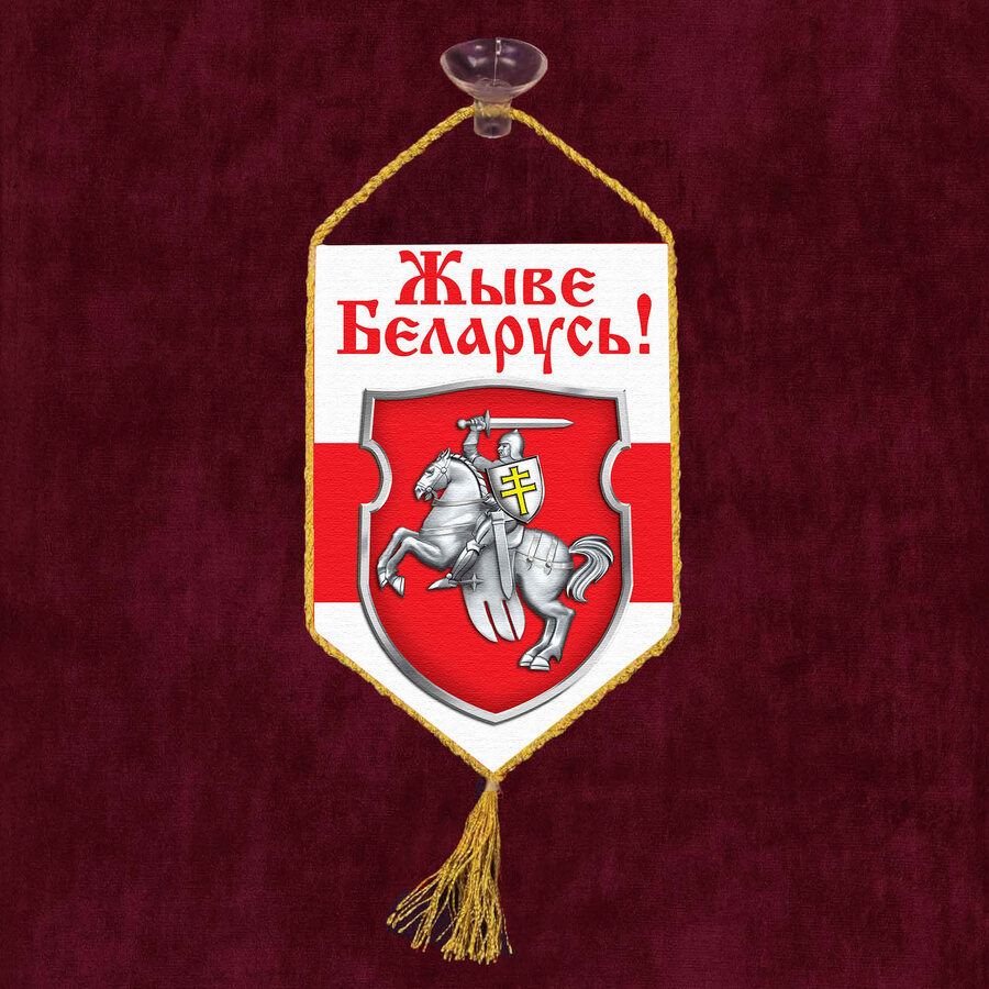 Вымпел Жыве Беларусь! на присоске