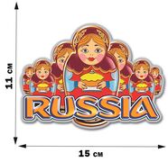 Автомобильная наклейка Русские матрёшки