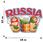 Автомобильная наклейка Russia матрёшки 1