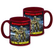 Кружка Где мы, там Победа! (Бордовая)