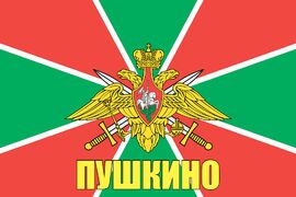 Флаг Пограничный Пушкино 90x135 большой