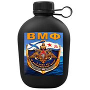 Походная фляга ВМФ С нами Бог и Андреевский флаг