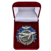 Знак ГВФ ТУ-104 За налет 500 тыс. км в бархатистом футляре (копия) 