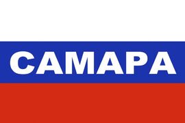 Флаг триколор Самара 90x135 большой
