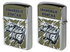 Зажигалка бензиновая двухсторонняя принт Танковые войска