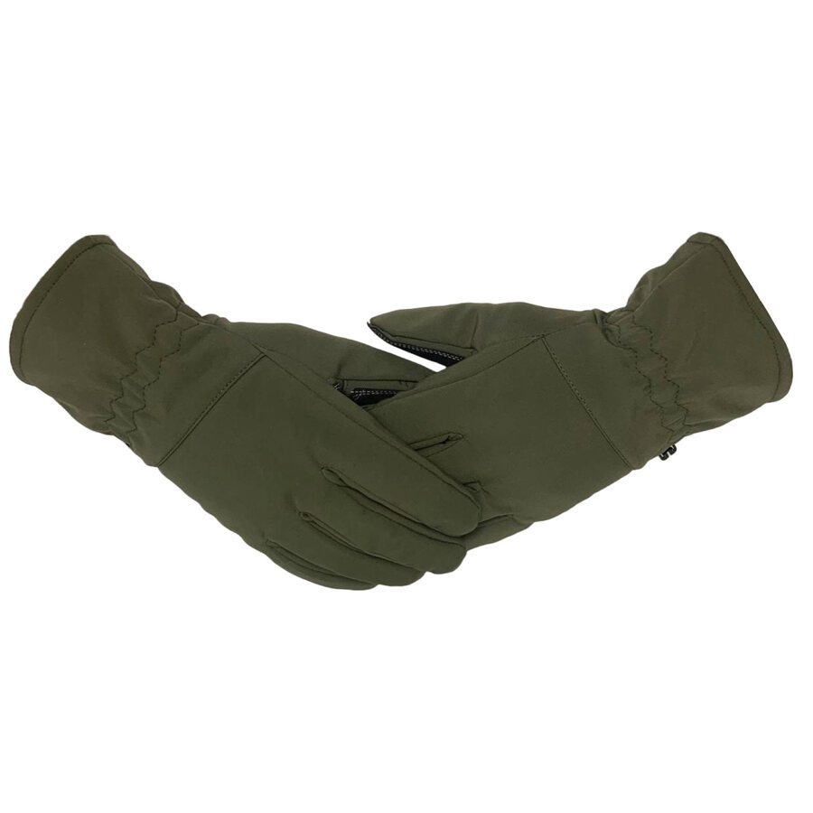 Зимние перчатки SoftShell Shark Skin (Олива)