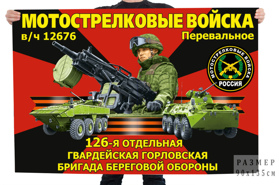 Флаг 126-й отдельной гвардейской Горловской бригады береговой обороны