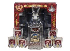 Подарочный набор Русская охота (графин +6 стопок)