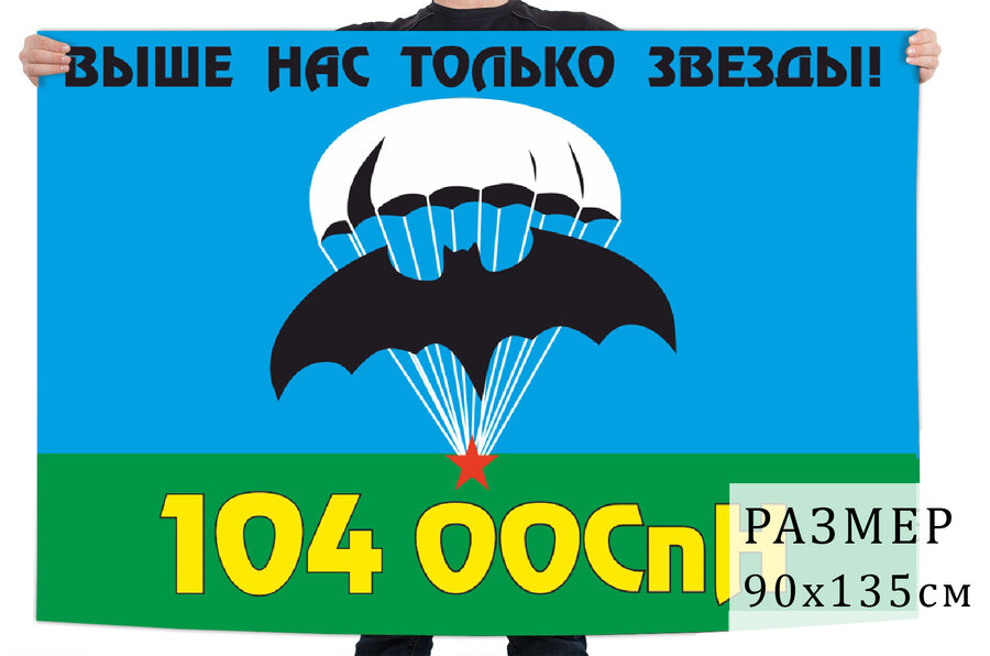 Флаг 104 ООСпН ГРУ ВС РФ (Молькино)