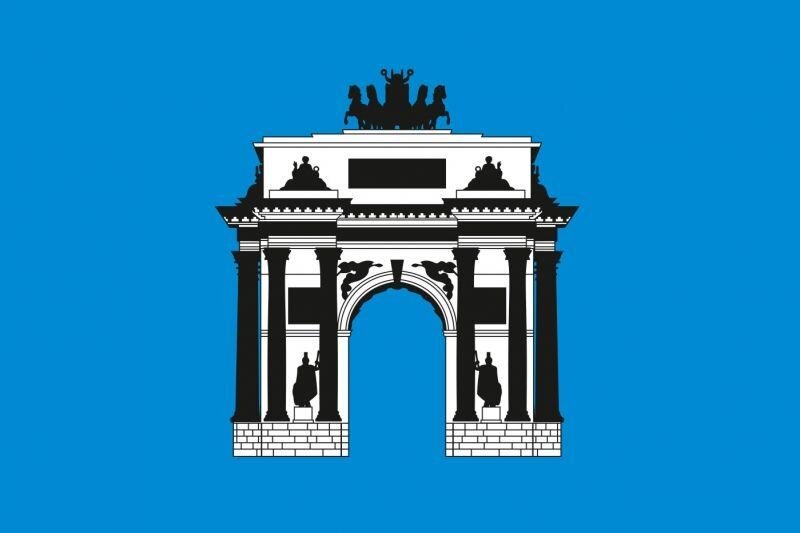 Флаг Западного Административного Округа Москвы