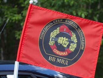 Флаг ВВ МВД на машину с кронштейном