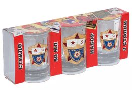Набор подарочных стопок ВМФ СССР (3 шт.)