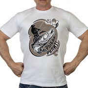Футболка Рыбак рулит (Белая)
