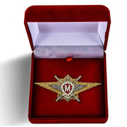 Знак в бархатистом футляре Росгвардии Классная квалификация Мастер