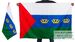 Флаг Тюменской области 90х135 большой
