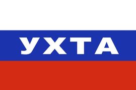 Флаг триколор Ухта 90x135 большой