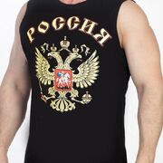 Майка Герб РФ (Черная)