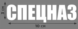 Термонаклейка принт Спецназ 