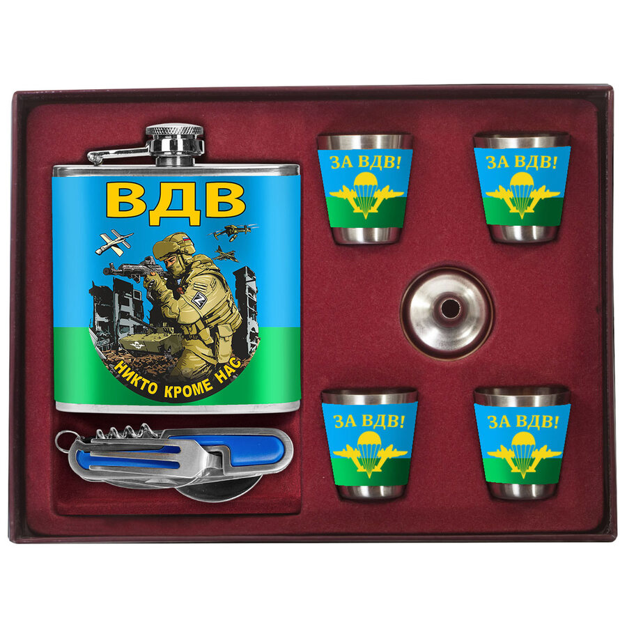 Подарочный набор ВДВ Никто кроме нас (260 мл, 4х50 мл) 