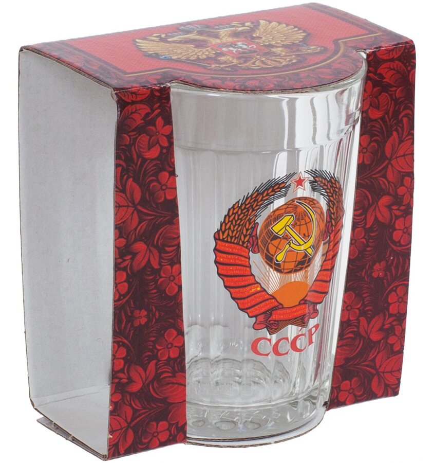 Подарочный стакан СССР гранёный