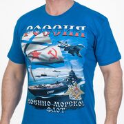 Футболка Корабли ВМФ России (Синяя)