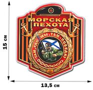 Автомобильная Наклейка Морской пехоты там где мы, там победа!