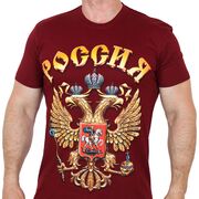 Футболка Герб Российской Федерации (Бордо)