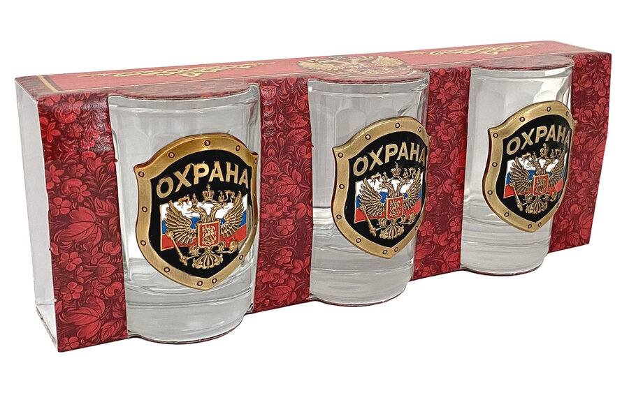 Стопки Охрана (3 шт)