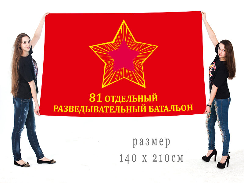 Флаг 81-го ОРБ 90x135 большой