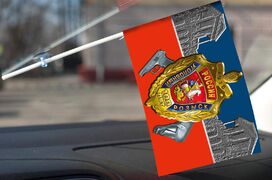 Флажок в машину с присоской 100 лет УГРО
