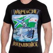 Футболка Морчасть Погранвойск (Черная)