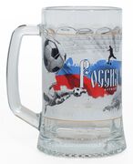 Футбольный пивной бокал Россия