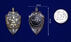 Знак Почетный сотрудник госбезопасности в бархатистом футляре муляж 8