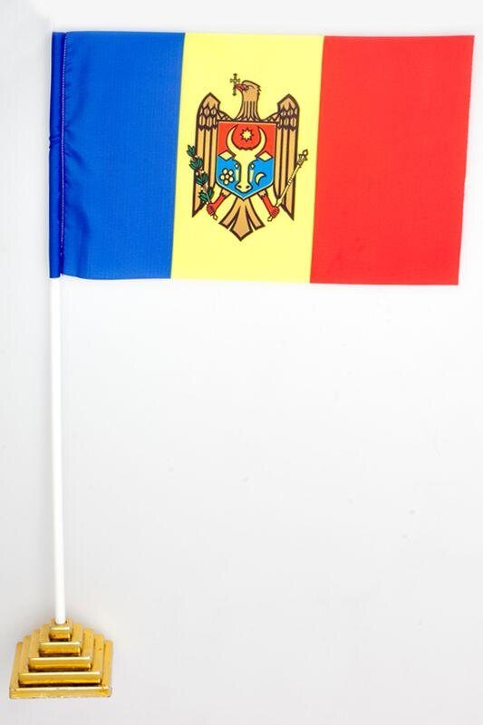 Флажок настольный Молдова