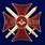 Знак Крест За службу на Кавказе (красный) в наградной коробке с удостоверением в комплекте 3