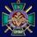 Знак За службу России (зелёный)