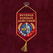 Вымпел Ветерану боевых действий на присоске