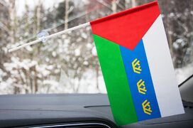 Флажок в машину с присоской Тюменской области