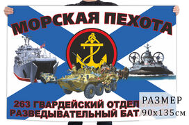 Флаг 263 гвардейского отдельного разведывательного батальона морской пехоты