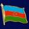 Значок Флаг Азербайджана 1