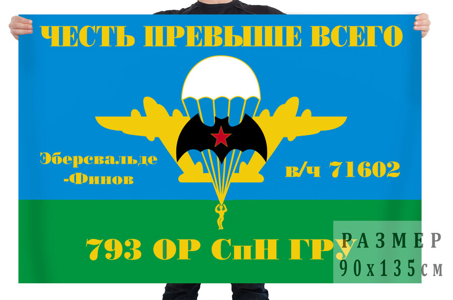 Флаг 793 ОРСпН ГРУ (ГСВГ, Эберсвальде-Финов)