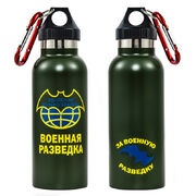 Бутылочный термос Разведка (Зеленый)